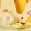 Cartoon geteilter Lunchbehälter, Snacks, Lebensmittelbox,-Gelb 3