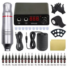 Professional Rotary Tattoo Machine Pen Kit with Consistent 10W Motor, Ergonomic Grip, WhiteFruit Peach5