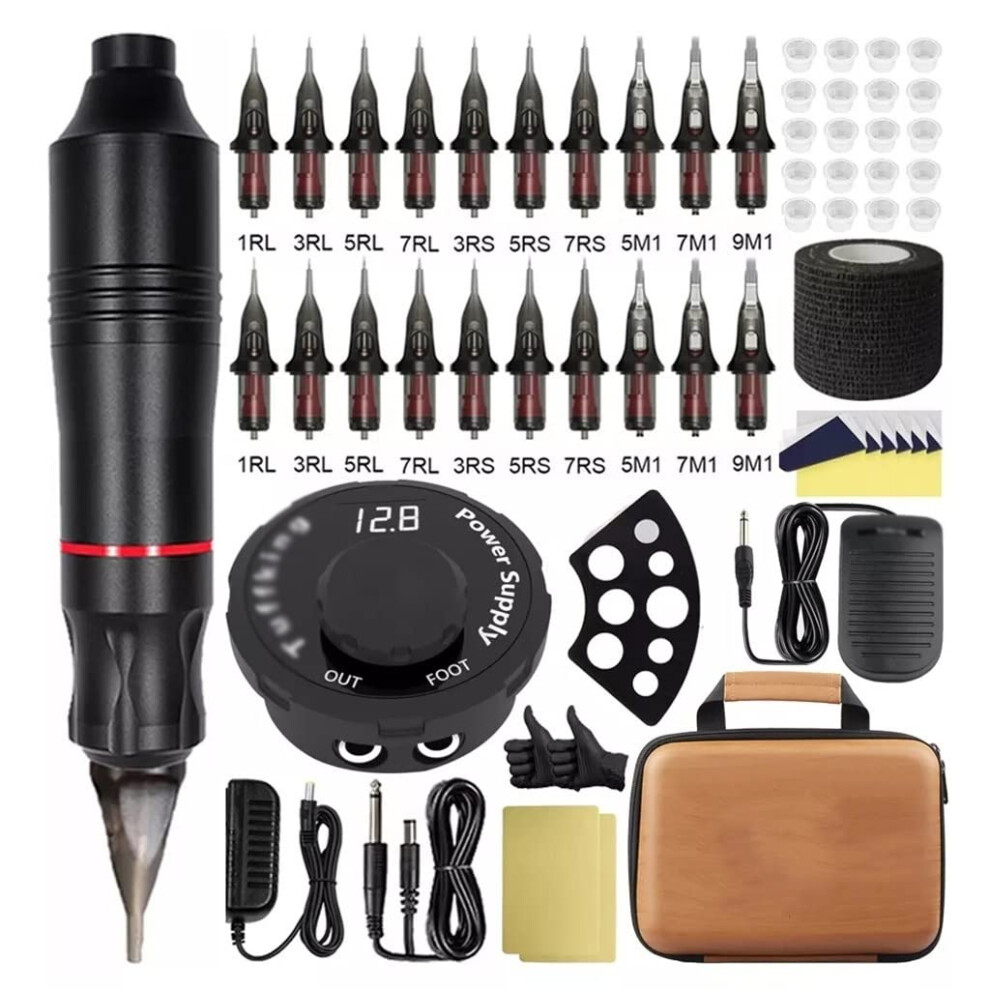 Wireless Rotary Tattoo Pen Kit with Stable Power Output and Quick Needle Change for Professional Artists