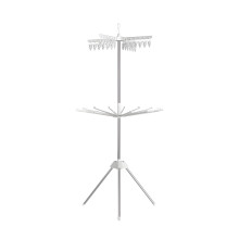Multiple Hook Two Layer Pliable Drying Rack Untarnished Building