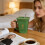 Ceramic Toilet Cup 400ml Brews Coffee Features Removable-Black 4
