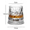 Party Whiskeys Glass Rotating Base Texture Clear Cocktail-6 5
