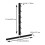 Wall Mounted Rustproof Shelf for Gym Accessories Lat Pull Down 3