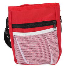 Large Capacity Nylon Dog Treats Training Bag Waist Pouch Portable Red