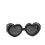 Windproof Dog Sunglasses with Heart-Shaped Frames, Adjustable, 4cm Lens 7
