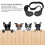 Windproof Dog Sunglasses with Heart-Shaped Frames, Adjustable, 4cm Lens 8