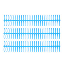 10 Pcs Blue Loose Leaf Binding Spine 22mm 30 Holes Plastic Rings