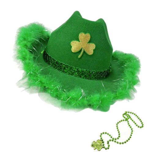 Denims et plastique. Chapeau de la Saint-Patrick conçu pour-B
