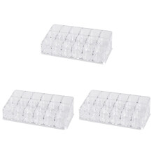 3Pièces Organiseur Rouge À Transparent En Durable