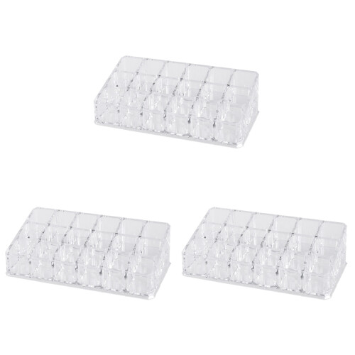 3Pièces Organiseur Rouge À Transparent En Durable