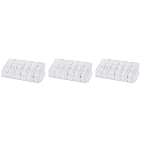 3Pièces Organiseur Rouge À Transparent En Durable 2