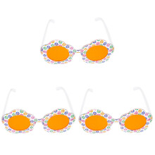 3Stk ABS Flower Sonnenbrillen Für Kids Leicht Witzig Orange