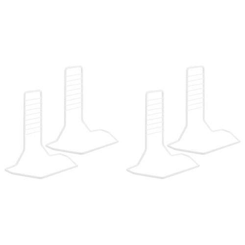 4Pcs Silent White Iron Hamster Exercise Wheel Brackets for DIY