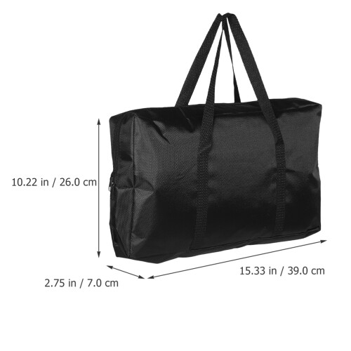 1Sac De Rangement Bbq Portable Noir En Polyester Résistant 1