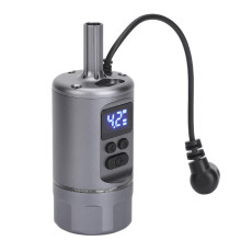 3 in 1 Wireless Tattoo Battery Grip with Adjustable Voltage Power Supply, LCD Display, Ergonomic Silver Handle