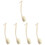 5Pcs Home Use Long Handle Bath Brush White Body Scrubber 4