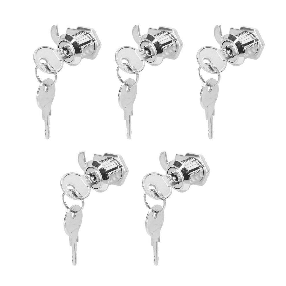 Zinc Alloy Cam Lock Set 5/8In 5 Pack For Vending Truck Toolbox Atm 8041390225248