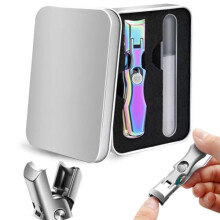 Large Toe Nail Clippers for Thick and Hard Nails with Catcher, Holster and Nail File