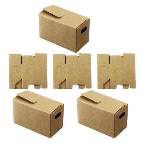 Packung mit 6 vielseitigen Kraftpapier-Kleinboxen,-6