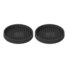 Nonslip Toilet Plunger Tray Organizers Mat 2PCS-black brown