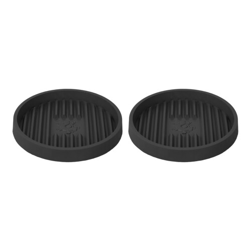 2Pcs Plunger Storage Tray for Bathroom NonSlip-black brown