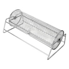 Double Use Whirling Barbecue Basket for Large Capacity Even