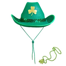 Festivalhoed voor. Patrick's Day Celebration Denim en plastic-C