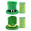 Patricks Day Party Hat with 6 Mustaches Beards for Men-Black 2