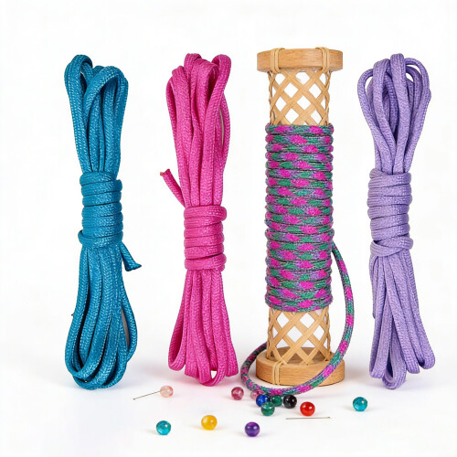 4Pcs 4mm Paracord String for Weaving 3meter/9.84ft Each-05 2