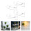Pack Of 4 Versatile Acrylic Plant Holders Suitable For Office 2