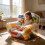 Comfortable Seat And Toy Storage Solution Clear Bean Bag Chair 3