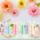 5Pcs Foldable Easter Hare Shape Paper Honeycomb Decorations for 4