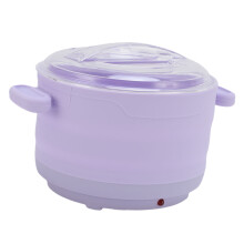 Silikon-Waxwärmer für Haarentfernung, 500 ml, faltbar, lila