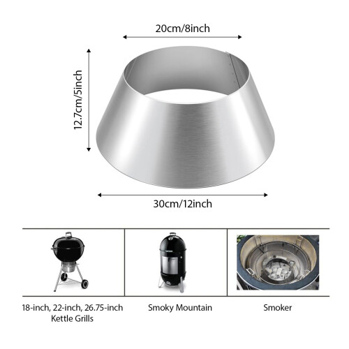 Support de barbecue en forme d'entonnoir, accessoire de gril en 2