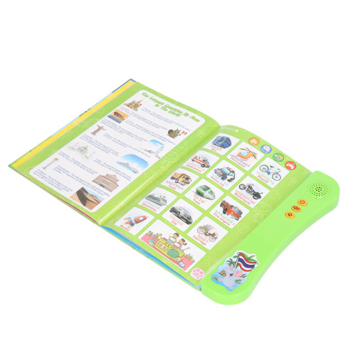 Language Learning Digital Talking Book for Kids, Green, 25.3x22.5cm 2