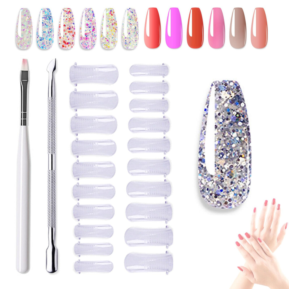 Loveynail Gel Nail Kit for Beginners, Fast Application DIY Manicure Set with SalonQuality Finish