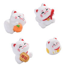 Mooie Lucky Cats Model Beeldje Hars Art Desk Display Figuur