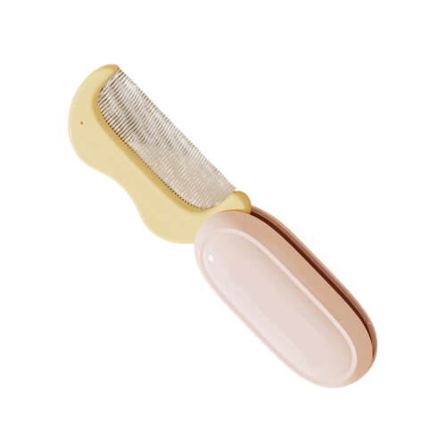 MultiPurpose Pet Grooming Brush Folding Design Face Care-Pink