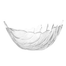 Zeitgenössischer Servierteller aus Glas,-Transparente Farbe