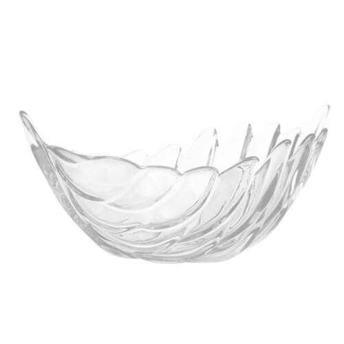 Zeitgenössischer Servierteller aus Glas,-Transparente Farbe