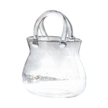 Glass Purse Vases for Flower Clear Bag-money bag waistband