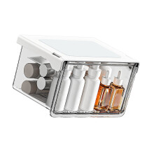 Moderne stijl doorzichtige make-updoos met lade, perfect voor-S