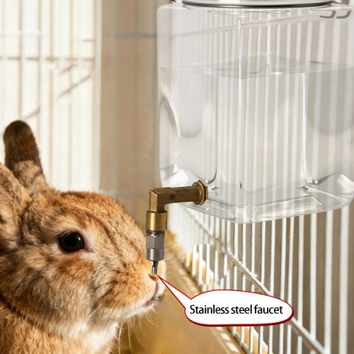 Kleine dierenwaterdispenser Plastic drinkfles met pinuitloop 1