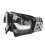 Adjustable Motorcycle Goggles PC Sponge Black Frame Transparent Lens Gray 1