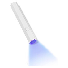 UV LED Nail Lamp M8 White – Fast Gel Curing USB Rechargeable Mini Nail Dryer for Home and Travel