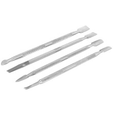 4pcs Stainless Steel Cuticle Pusher Set for Professional Manicure Pedicure, Precise Cuticle Remover