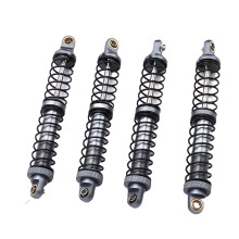 4 Stück Aluminium Doppel-Federstoßdämpfer 100mm für 1/10 RC-Crawler Offroad