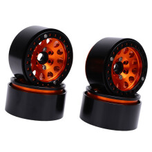 4 Stück 1,9 Zoll RC Aluminiumlegierung Radnabe für 1/10 Crawler Fahrzeug Orange