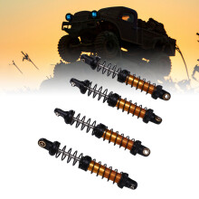 4er Pack Alloy RC-Fahrwerksstoßdämpfer 90 mm für 1/10 Maßstabsmodelle mit 8 Federn