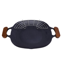 Schnell Heizende Aluminiumlegierung Camping-Grillplatte Antihaft BBQ-Pfanne